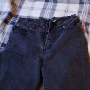 Lightly worn Jordache jeans, they're black but they're REALLY skinny jeans
